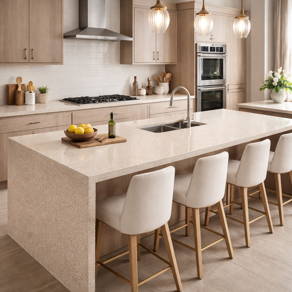 kitchen island bellissimo solid surface